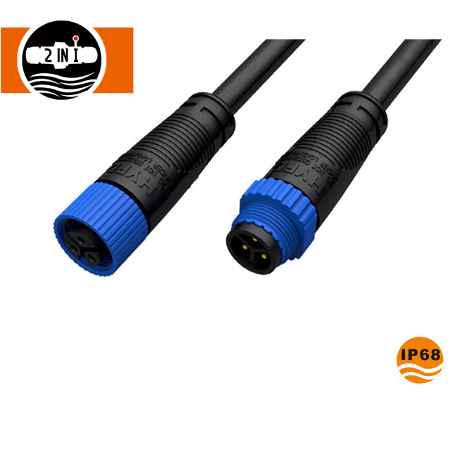 10A Vodotesný samčí samica 2 kolík pre LED pásik