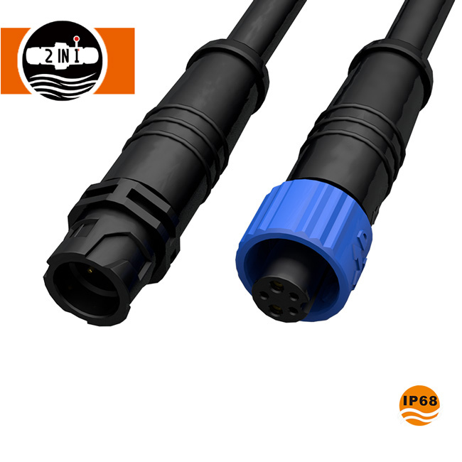 Kombinovaný 5kolíkový bajonetový zámok s vodotesným káblovým konektorom pre LED osvetlenie